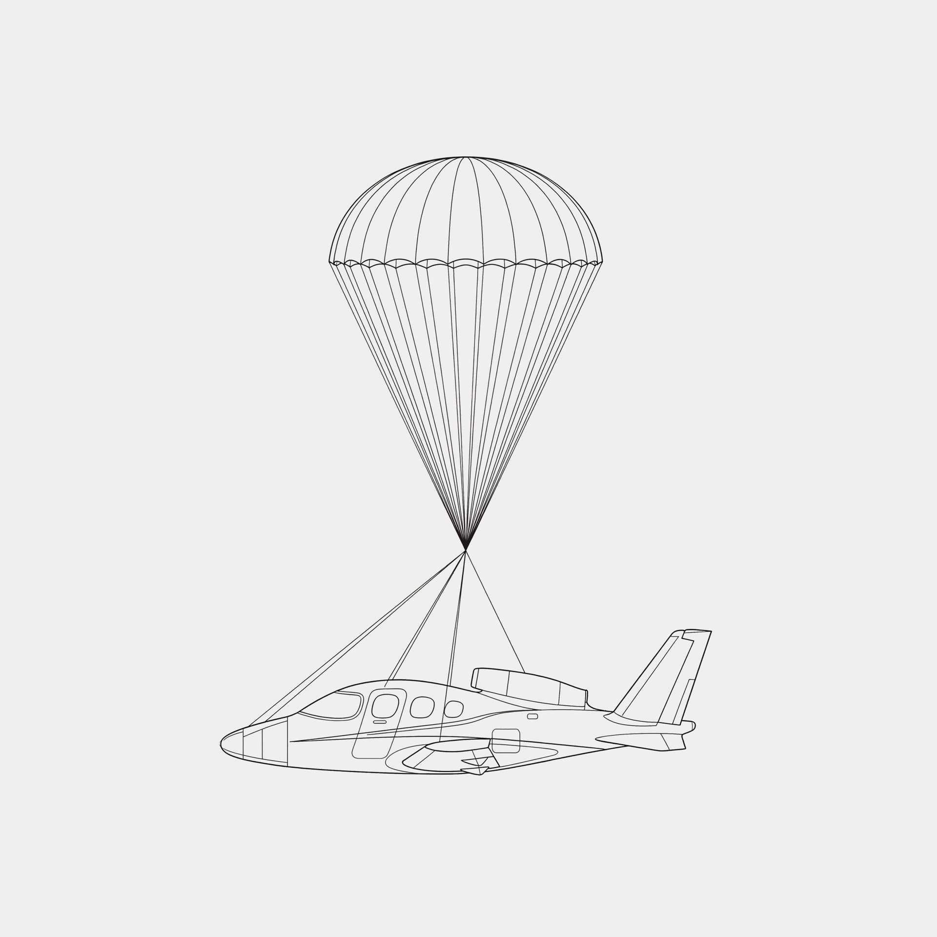 Cirrus Airframe Parachute System (CAPS) deployment